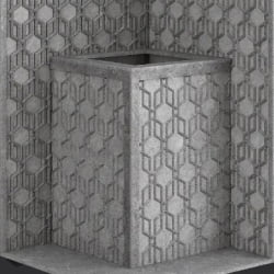 Стена из слэба талькомагнезита Talc Stone wall 68 с гравировкой