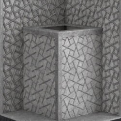Стена из слэба талькомагнезита Talc Stone wall 66 с гравировкой