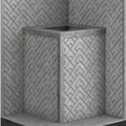 Стена из слэба талькомагнезита Talc Stone wall 27 с гравировкой