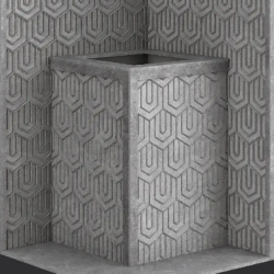 Стена из слэба талькомагнезита Talc Stone wall 21 с гравировкой