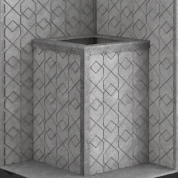 Стена из слэба талькомагнезита Talc Stone wall 20 с гравировкой