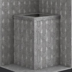 Стена из слэба талькомагнезита Talc Stone wall 15 с гравировкой