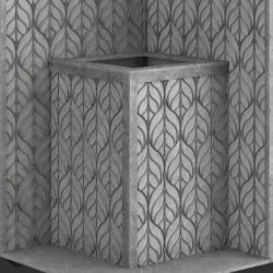 Стена из слэба талькомагнезита Talc Stone wall 14 с гравировкой