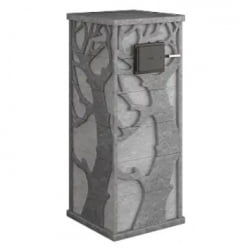 Стена из слэба талькомагнезита Talc Stone wall 09 с гравировкой