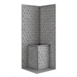 Стена из слэба талькомагнезита Talc Stone wall 03 с гравировкой