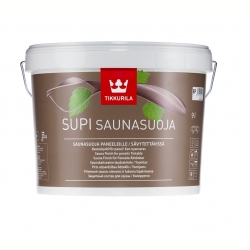 Колеруемый акрилатный защитный состав для сауны Supi Saunasuoja (Супи Саунасуоя) 2,7 л.
