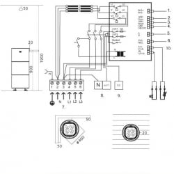 лектрическая печь Tulikivi KUURA 1 Черный 9 kW