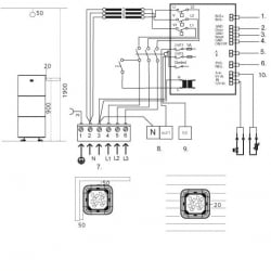 Электрическая печь Tulikivi KUURA 2 Черный 6,8 kW