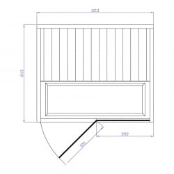 Инфракрасная сауна Tylo Tylosand INFRA CABIN T820H GREY