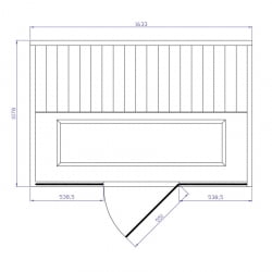 Инфракрасная сауна Tylo Tylosand INFRA CABIN T825H GREY