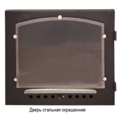 Дровяная печь Инжкомцентр ВВД Калита талькохлорид, дверца стальная окрашенная
