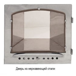 Дровяная печь Инжкомцентр ВВД Калита талькохлорид, дверца нержавеющая сталь