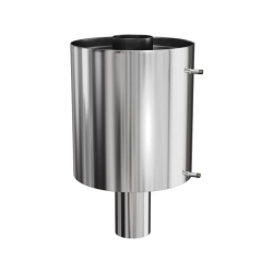 Бак круглый VVD с дымовым каналом D115, 50 литров