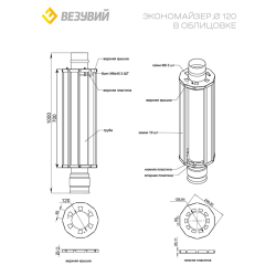 Экономайзер для банных печей, Пироксенит Элит Д-120