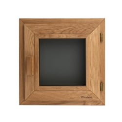 Окно Woodson PRO стекло GREY 40x40 см, Дуб