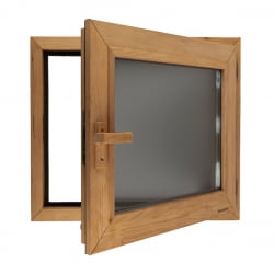 Окно Woodson PRO стекло GREY 50x60 см, Дуб