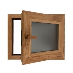 Окно Woodson PRO стекло GREY 40x50 см, Дуб