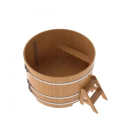 Купель Круглая Bentwood из натуральной лиственницы Премиум 1,50 х 1,50 х 1,0 м