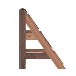 Лесенка для купели 3 ступени Bentwood лиственница морёная