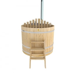 Купель BentWood Фурако из кедра D 1.5 (H 1.2/Стандарт) с внутренней печкой