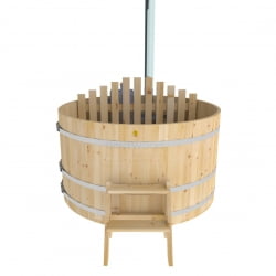Купель BentWood Фурако из кедра D 1.8 (H 1.0/Стандарт) с внутренней печкой