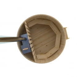 Купель BentWood Фурако из кедра D 1.8 (H 1.0/Стандарт) с внутренней печкой