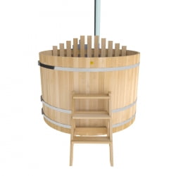 Купель BentWood Фурако из кедра D 1.8 (H 1.2/Премиум) с внутренней печкой