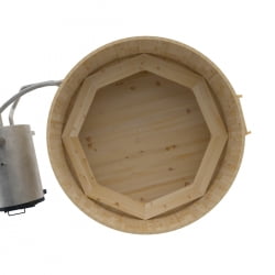 Купель BentWood Фурако из кедра D 2.1 (H 1.0/Стандарт) с наружной печкой