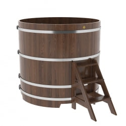 Купель Круглая Bentwood из морёного дуба 1,50 х 1,50 х 1,4 м