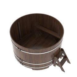 Купель Круглая Bentwood из морёного дуба 1,80 х 1,80 х 1,1 м