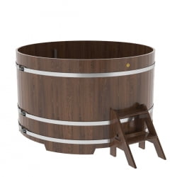 Купель Круглая Bentwood из морёного дуба 1,80 х 1,80 х 1,1 м