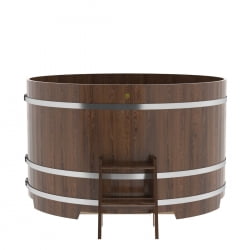 Купель Круглая Bentwood из морёного дуба 1,80 х 1,80 х 1,1 м