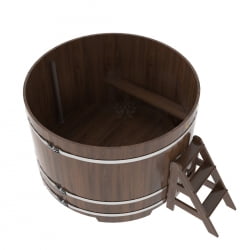 Купель Круглая Bentwood из морёного дуба 1,80 х 1,80 х 1,2 м
