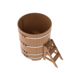 Купель Круглая Bentwood из натурального дуба 1,17 х 1,17 х 1,4 м