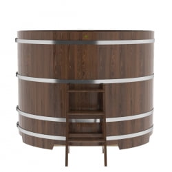 Купель Круглая Bentwood из морёного дуба 1,80 х 1,80 х 1,4 м