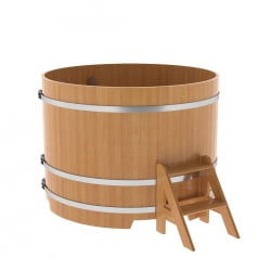Купель Круглая Bentwood из натуральной лиственницы Премиум 1,50 х 1,50 х 1,1 м