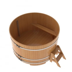 Купель Круглая Bentwood из натуральной лиственницы Премиум 1,80 х 1,80 х 1,1 м