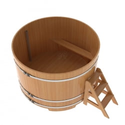 Купель Круглая Bentwood из натуральной лиственницы Премиум 1,80 х 1,80 х 1,2 м