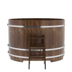 Купель Круглая Bentwood из морёной лиственницы Премиум 1,80 х 1,80 х 1,2 м