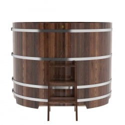 Купель Круглая Bentwood из морёной лиственницы Премиум 1,80 х 1,80 х 1,4 м