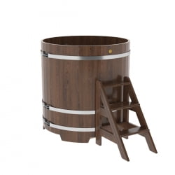 Купель Круглая Bentwood из морёного дуба 1,17 х 1,17 х 1,2 м