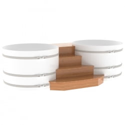 Подиум на две купели Bentwood D 1.5 Дуб натуральный