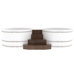 Подиум на две купели Bentwood D 1.8 Дуб морёный