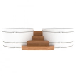 Подиум на две купели Bentwood D 2.1 Дуб натуральный