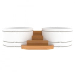 Подиум на две купели Bentwood D 2.1 Лиственница натуральная