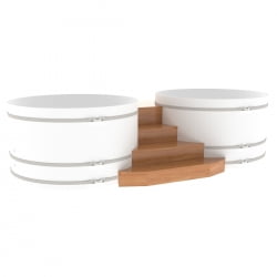 Подиум на две купели Bentwood D 2.1 Дуб натуральный