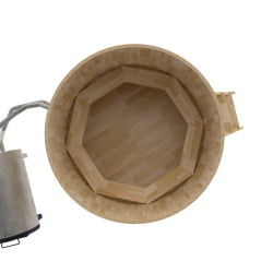 Купель BentWood Фурако из кедра D 1.8 (H 1.2 Сращенная) с наружной печкой