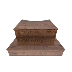 Подиум для купели сегмент 1/8, лиственница морёная Bentwood