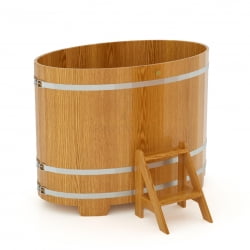 Купель Овальная Bentwood из натурального дуба 0,92 х 1,66 х 1,2 м