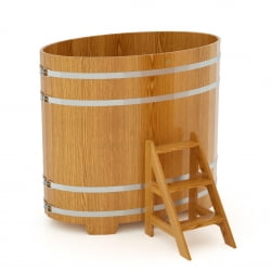 Купель Овальная Bentwood из натурального дуба 0,92 х 1,66 х 1,4 м